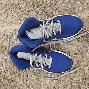 Blue basketball shoes size 2